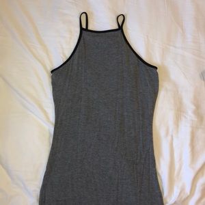 Midi grey halter dress